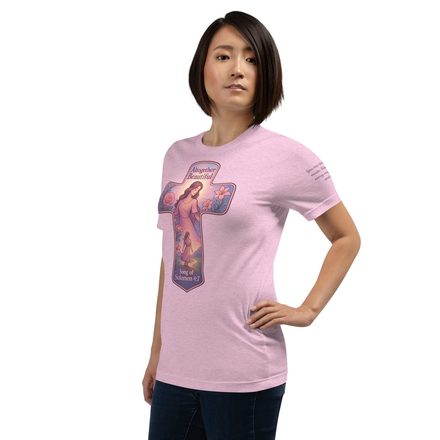 Altogether Beautiful Unisex Lilac Christian T-Shirt Faith Design - WPiF