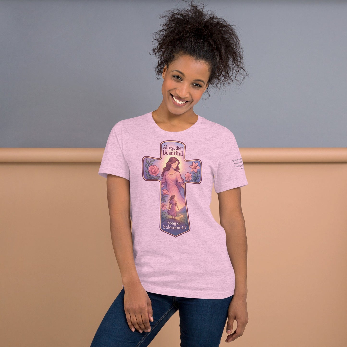 Altogether Beautiful Unisex Lilac Christian T-Shirt Faith Design - WPiF