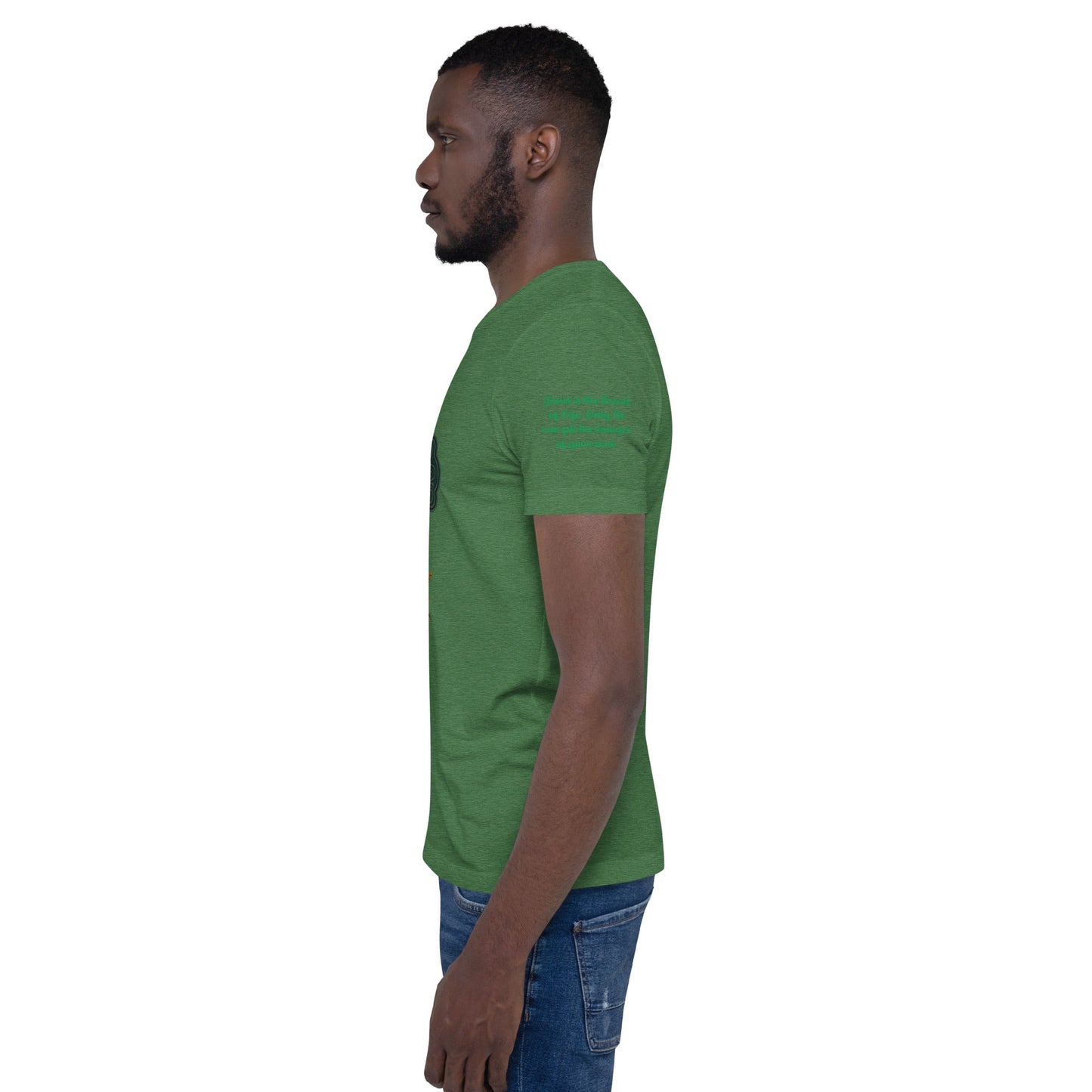 Bread of Life Unisex Green Christian T-Shirt Faith - Inspired Design - WPiF