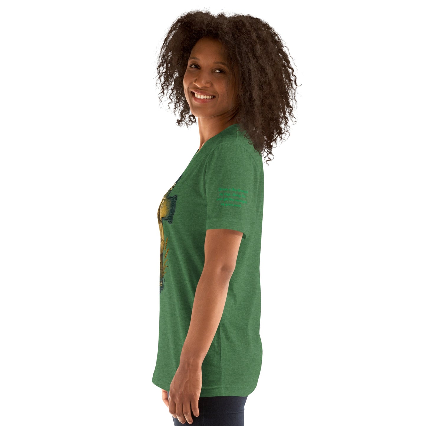 Bread of Life Unisex Green Christian T-Shirt Faith - Inspired Design - WPiF