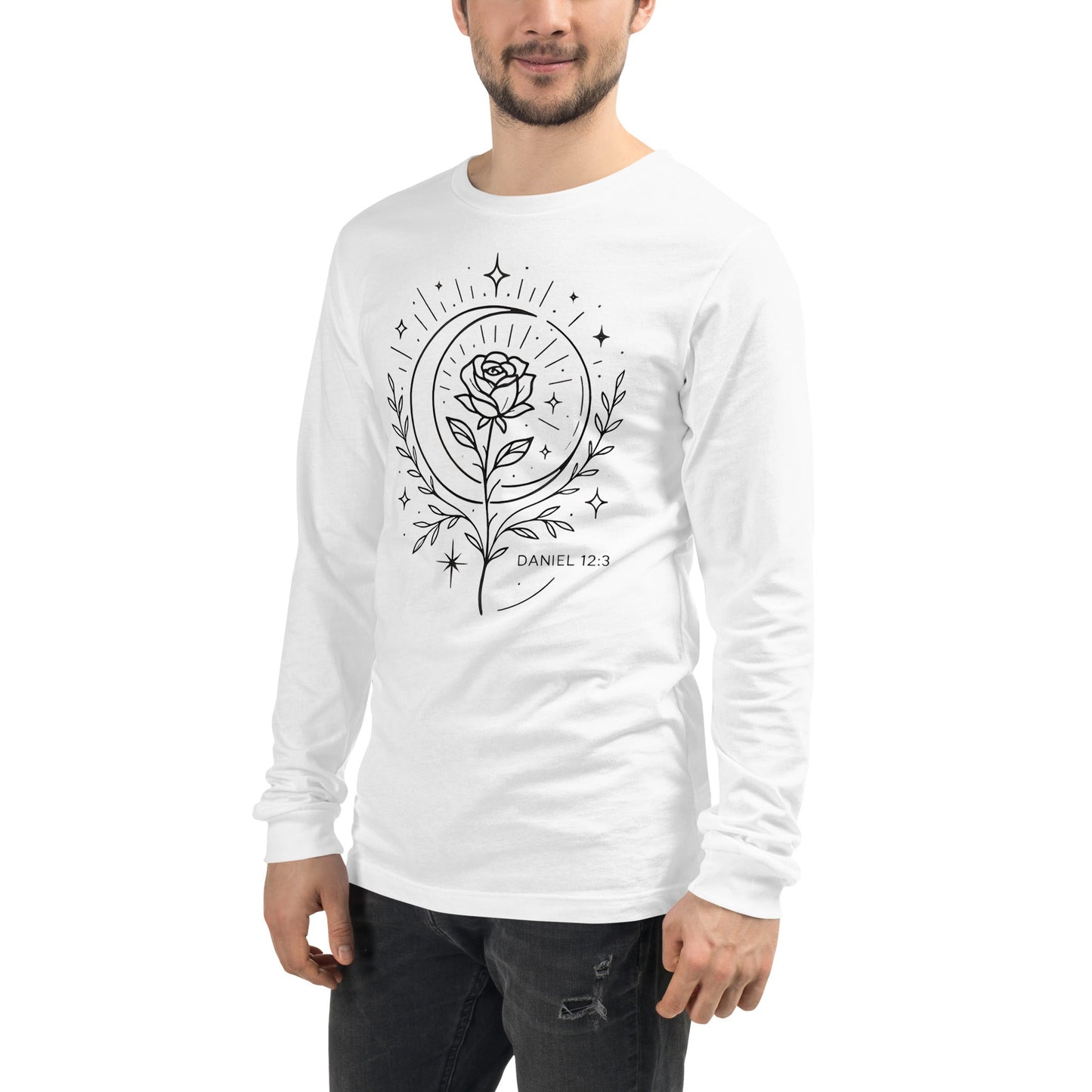 Daniel 12:3 Unisex White Christian Long Sleeve Those Who Shine - WPiF