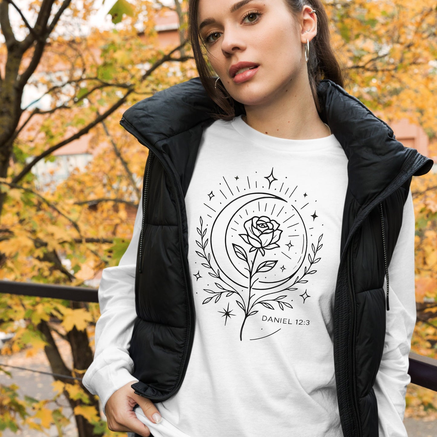 Daniel 12:3 Unisex White Christian Long Sleeve Those Who Shine - WPiF