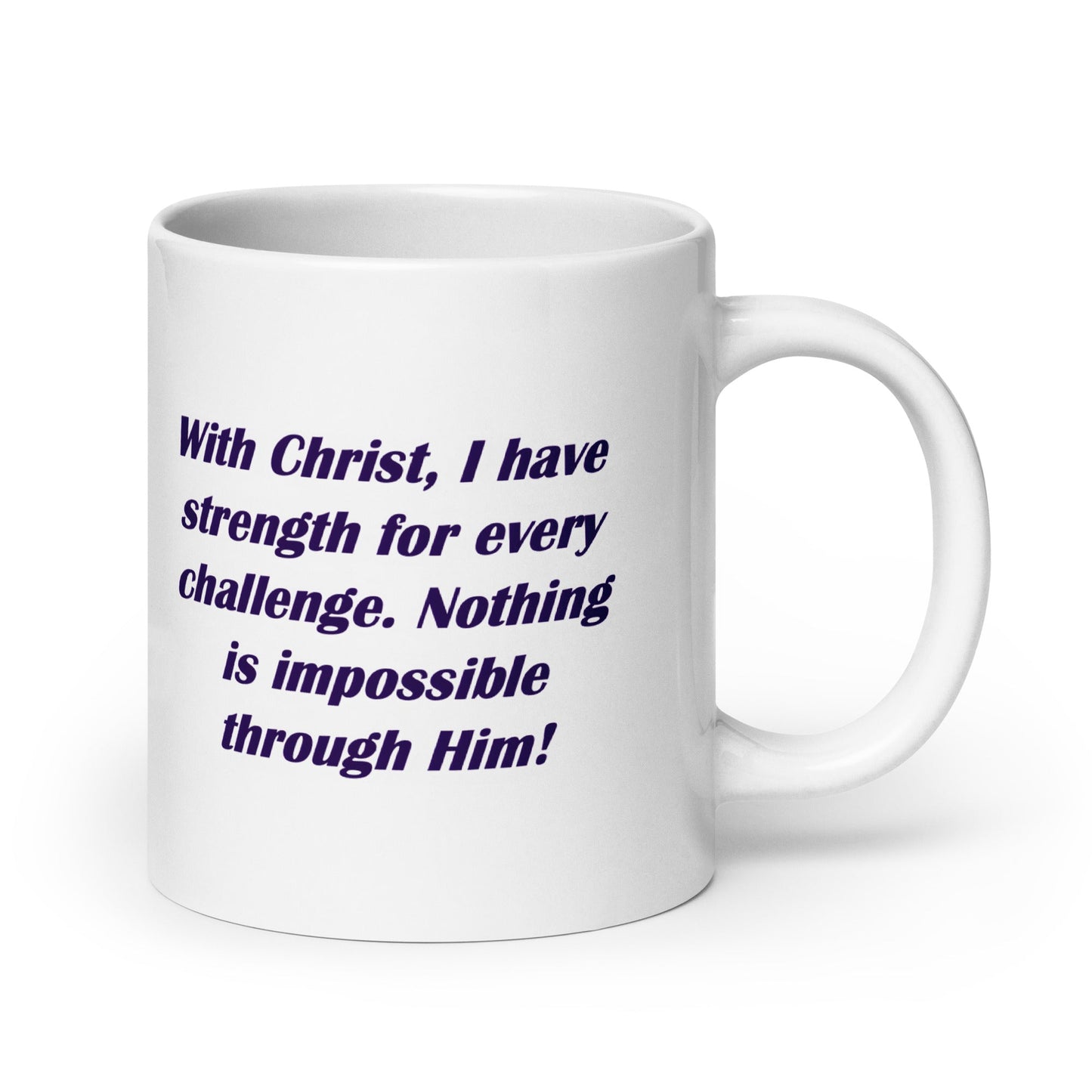 Faith Strength Mug – Philippians 4:13 Inspired Design - WPiF