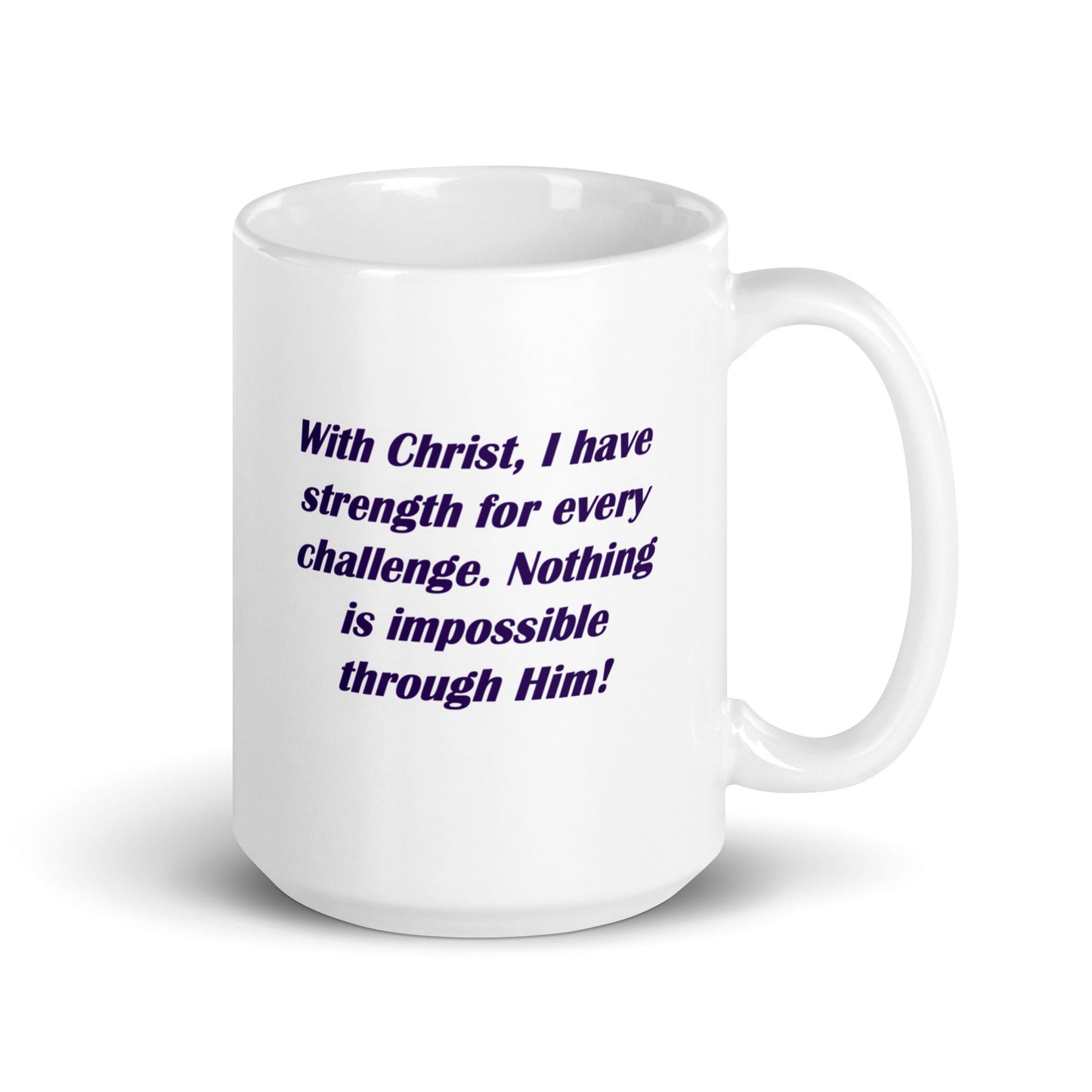 Faith Strength Mug – Philippians 4:13 Inspired Design - WPiF