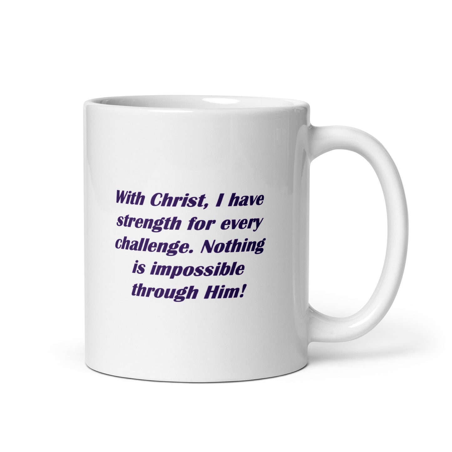 Faith Strength Mug – Philippians 4:13 Inspired Design - WPiF