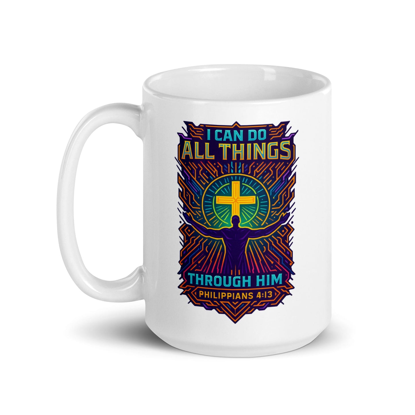 Faith Strength Mug – Philippians 4:13 Inspired Design - WPiF