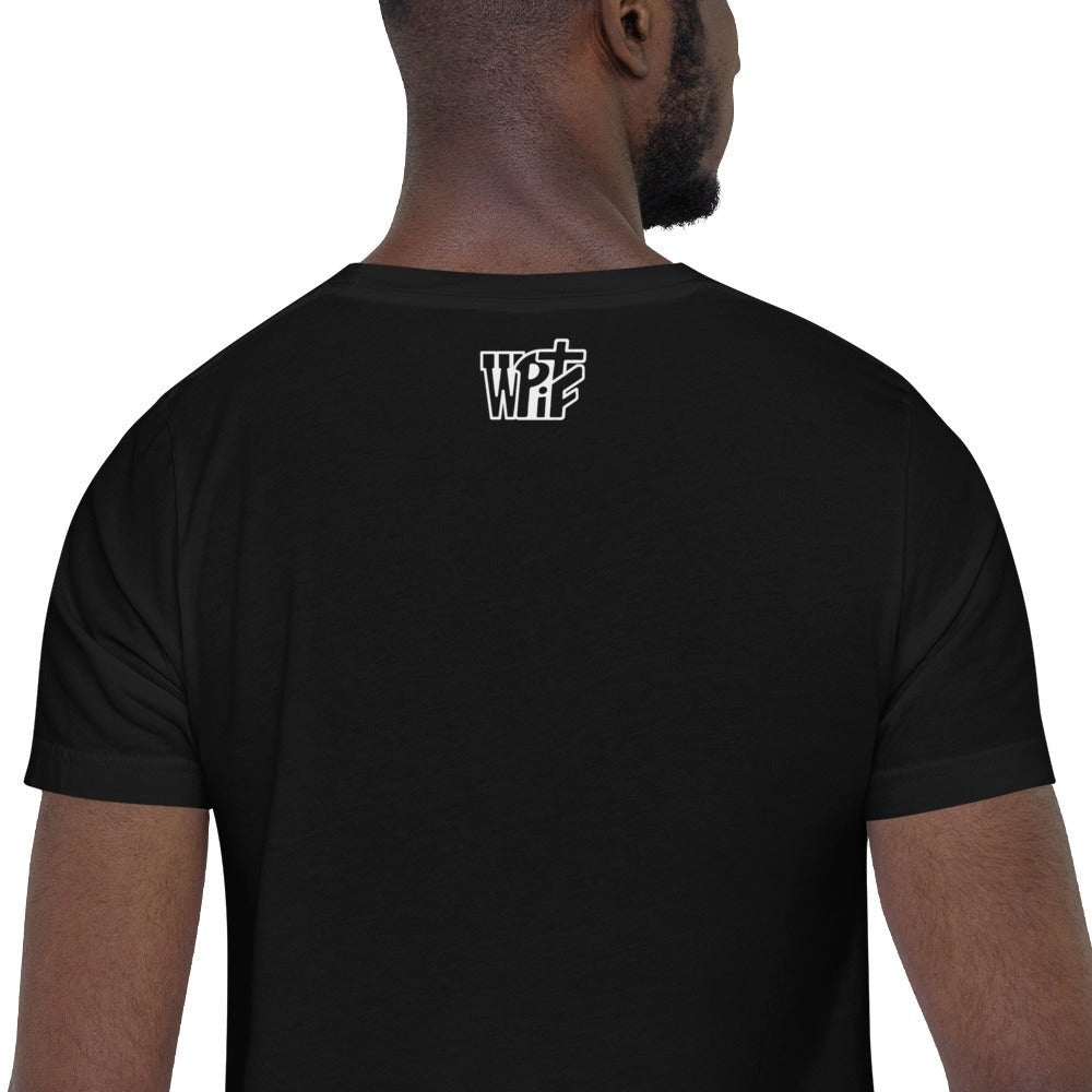Isaiah 41:10 Unisex Black Christian T-Shirt Be Strong Design - WPiF