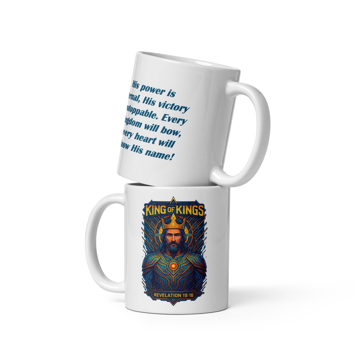 King of Kings Mug – Revelation 19:16 Inspired Design - WPiF