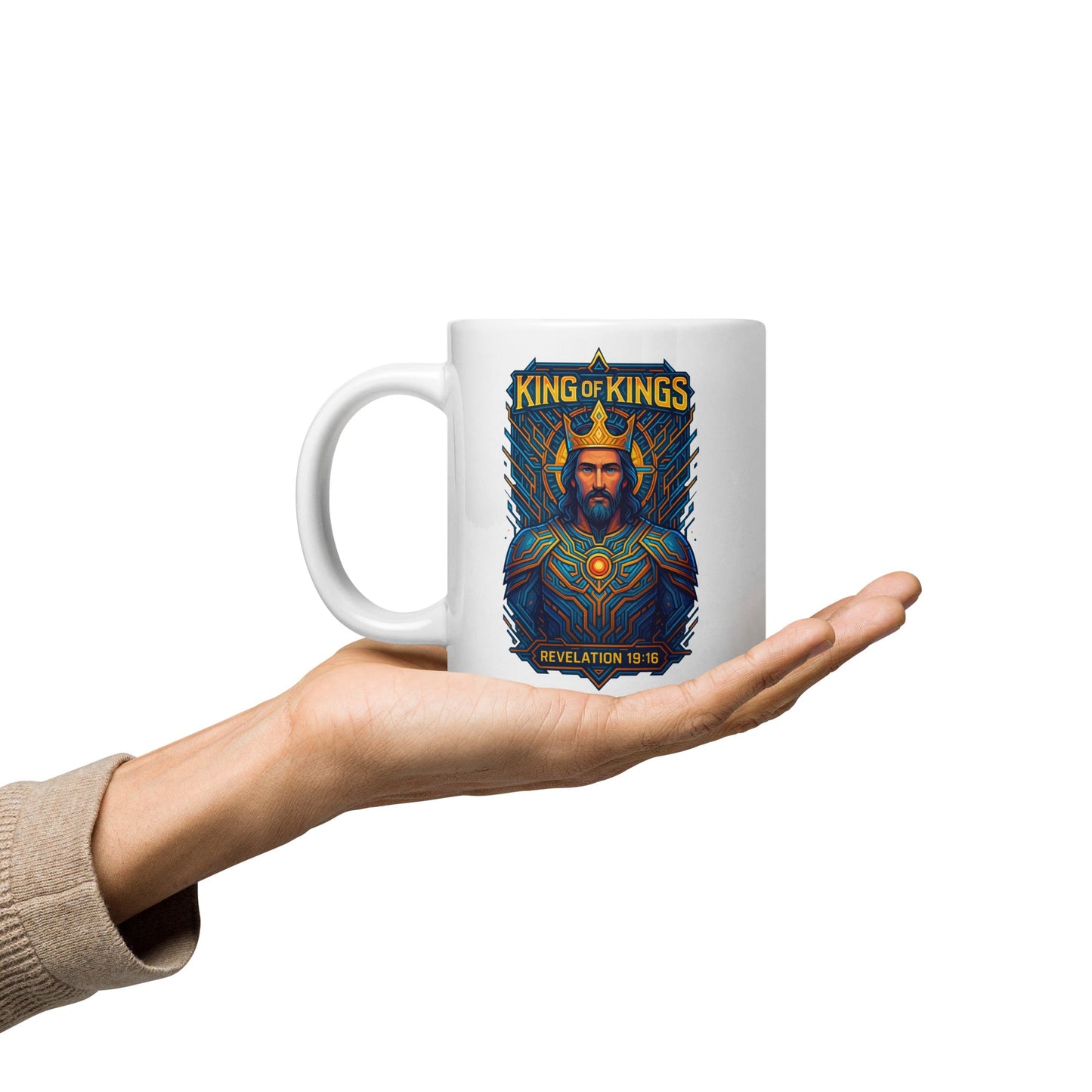 King of Kings Mug – Revelation 19:16 Inspired Design - WPiF