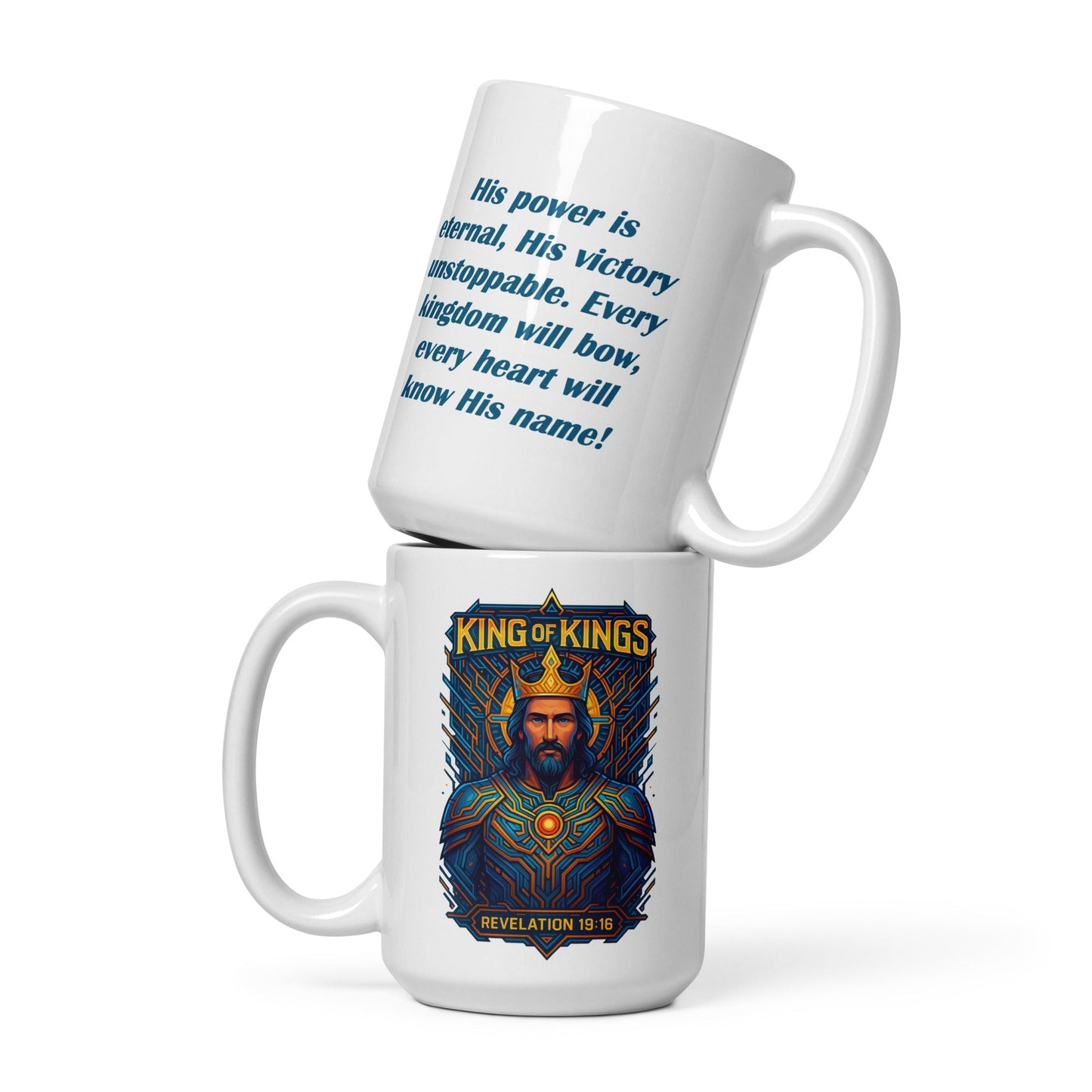 King of Kings Mug – Revelation 19:16 Inspired Design - WPiF