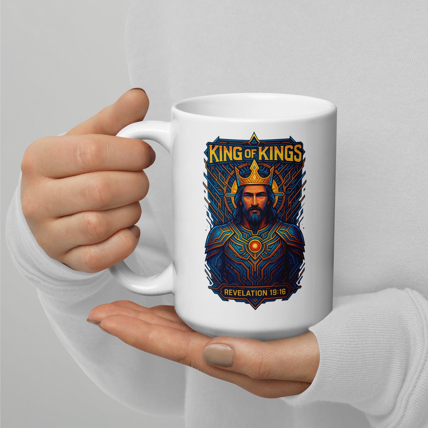 King of Kings Mug – Revelation 19:16 Inspired Design - WPiF