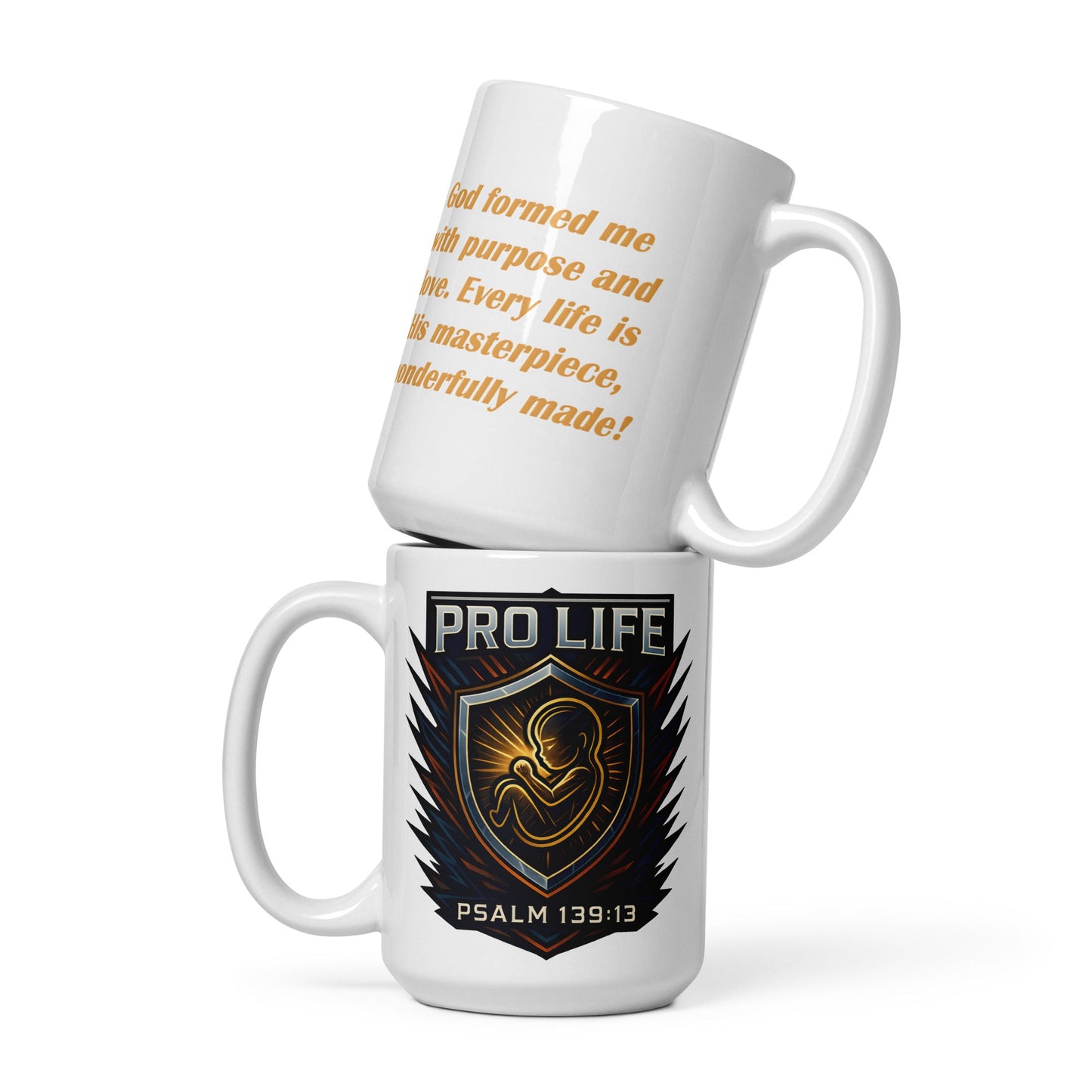 Pro Life Mug – Psalm 139:13 Wonderfully Made Design - WPiF
