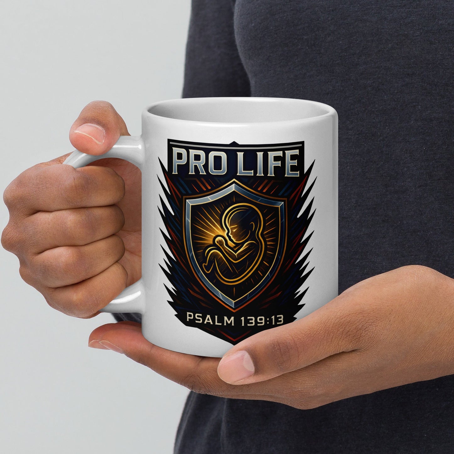 Pro Life Mug – Psalm 139:13 Wonderfully Made Design - WPiF