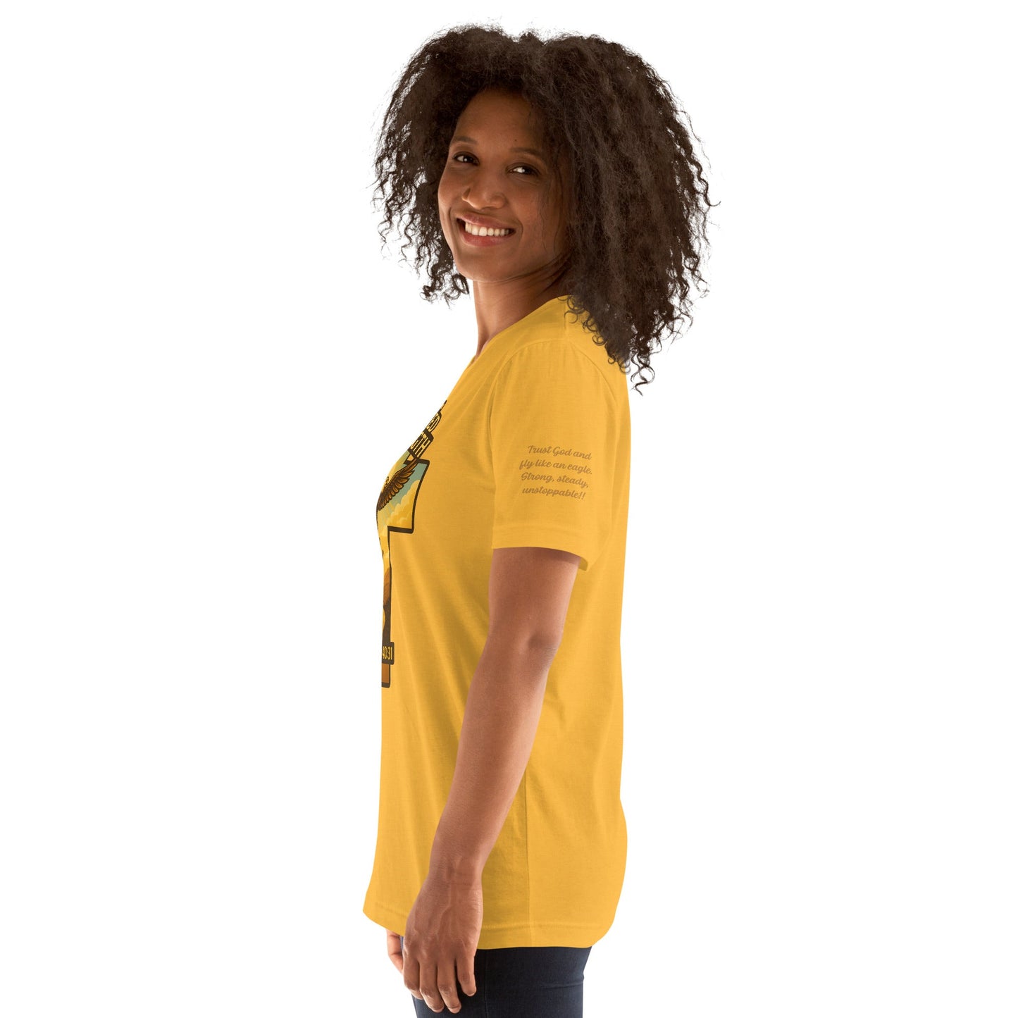 Renewed Strength Unisex Black Christian T-Shirt Bold Faith Apparel - WPiF