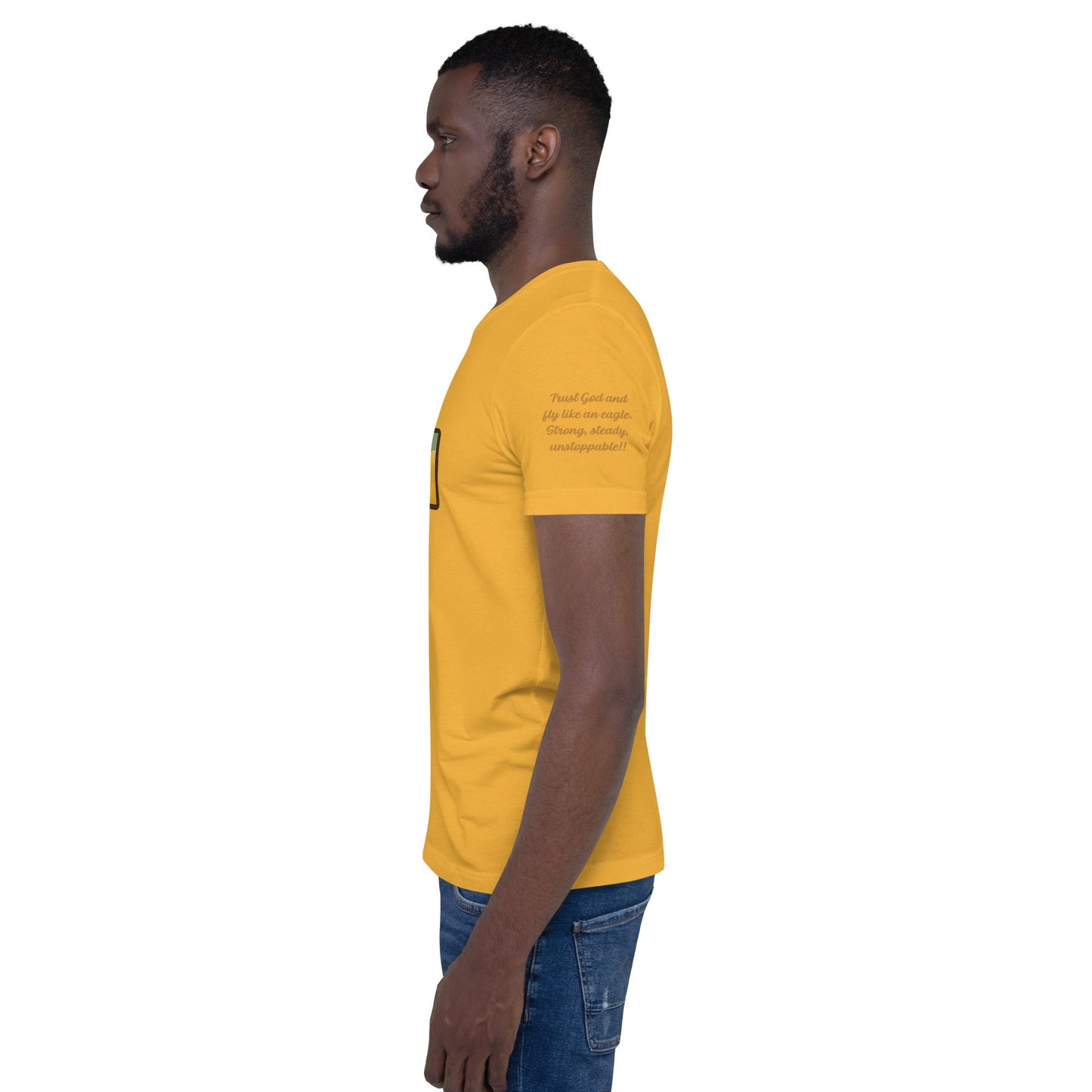 Renewed Strength Unisex Black Christian T-Shirt Bold Faith Apparel - WPiF