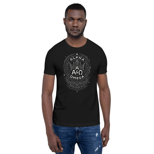 Revelation 22:13 Unisex Black Christian T Shirt Unique Faith Design - WPiF