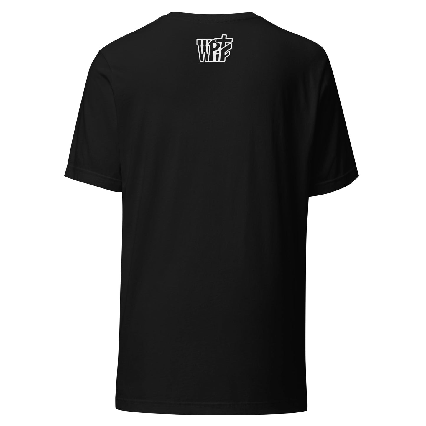 Romans 8:37 Unisex Black Christian T-Shirt Conquerors Design - WPiF