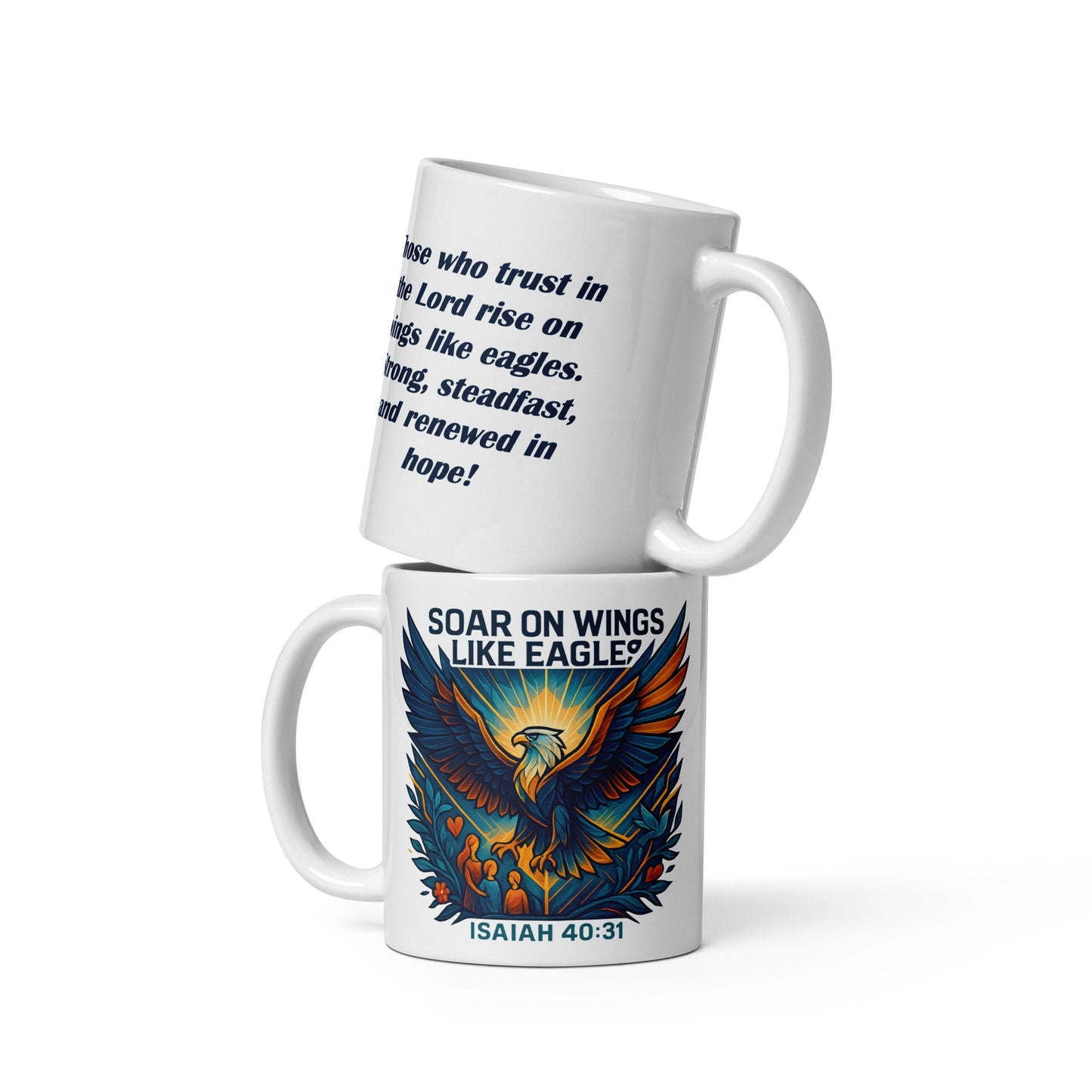Soar on Wings Like Eagles Mug – Isaiah 40:31 Design - WPiF
