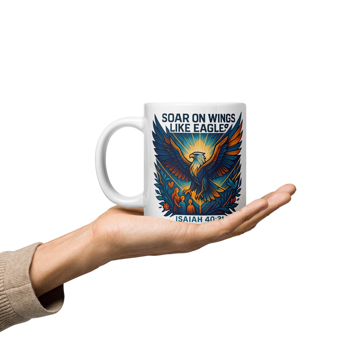 Soar on Wings Like Eagles Mug – Isaiah 40:31 Design - WPiF