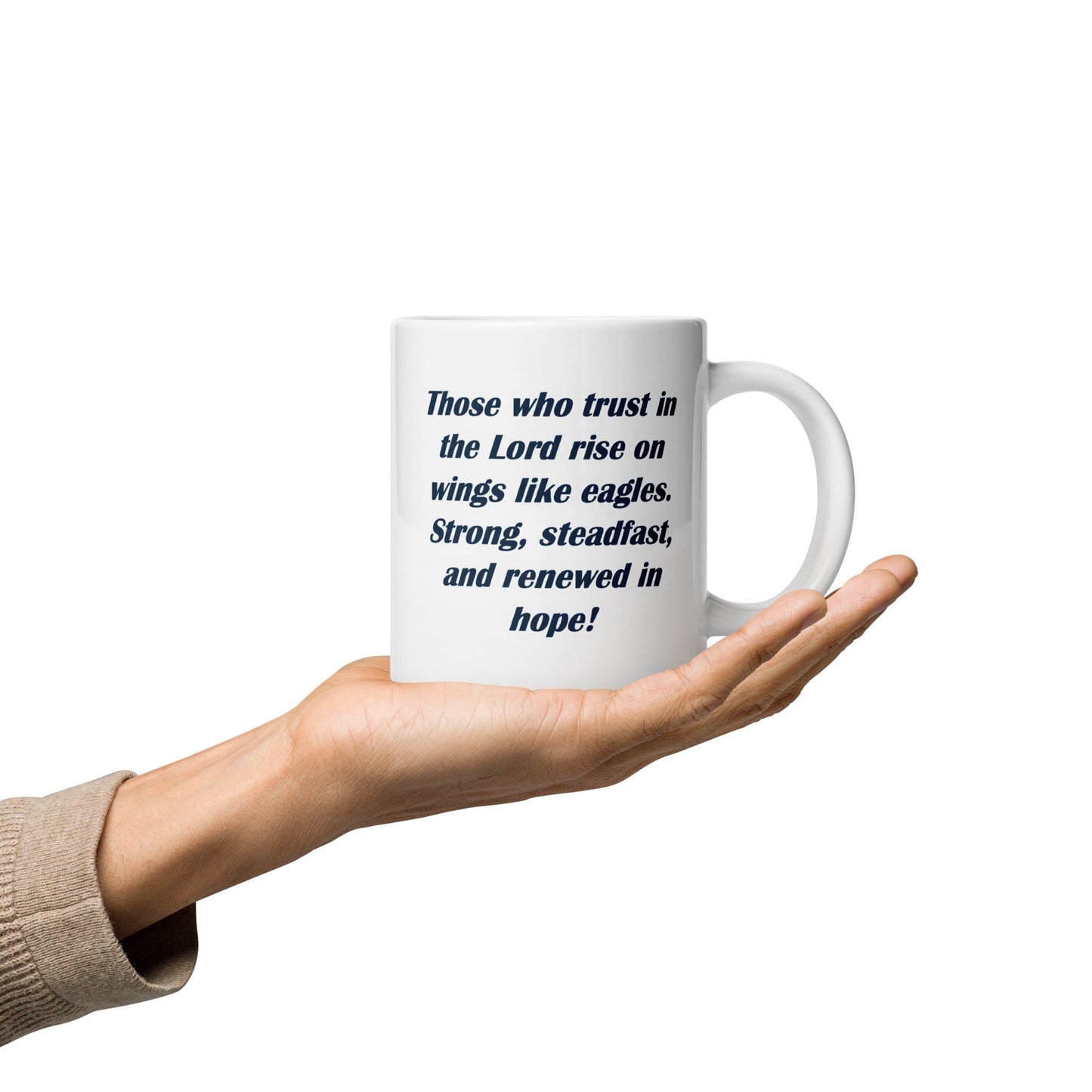 Soar on Wings Like Eagles Mug – Isaiah 40:31 Design - WPiF