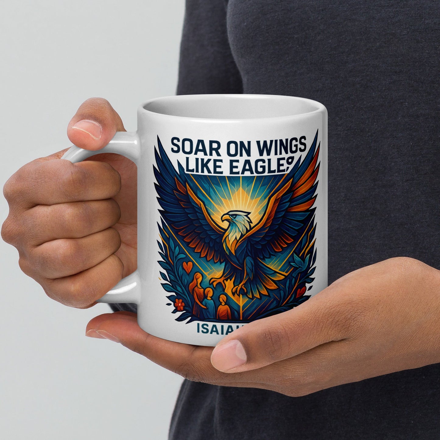 Soar on Wings Like Eagles Mug – Isaiah 40:31 Design - WPiF
