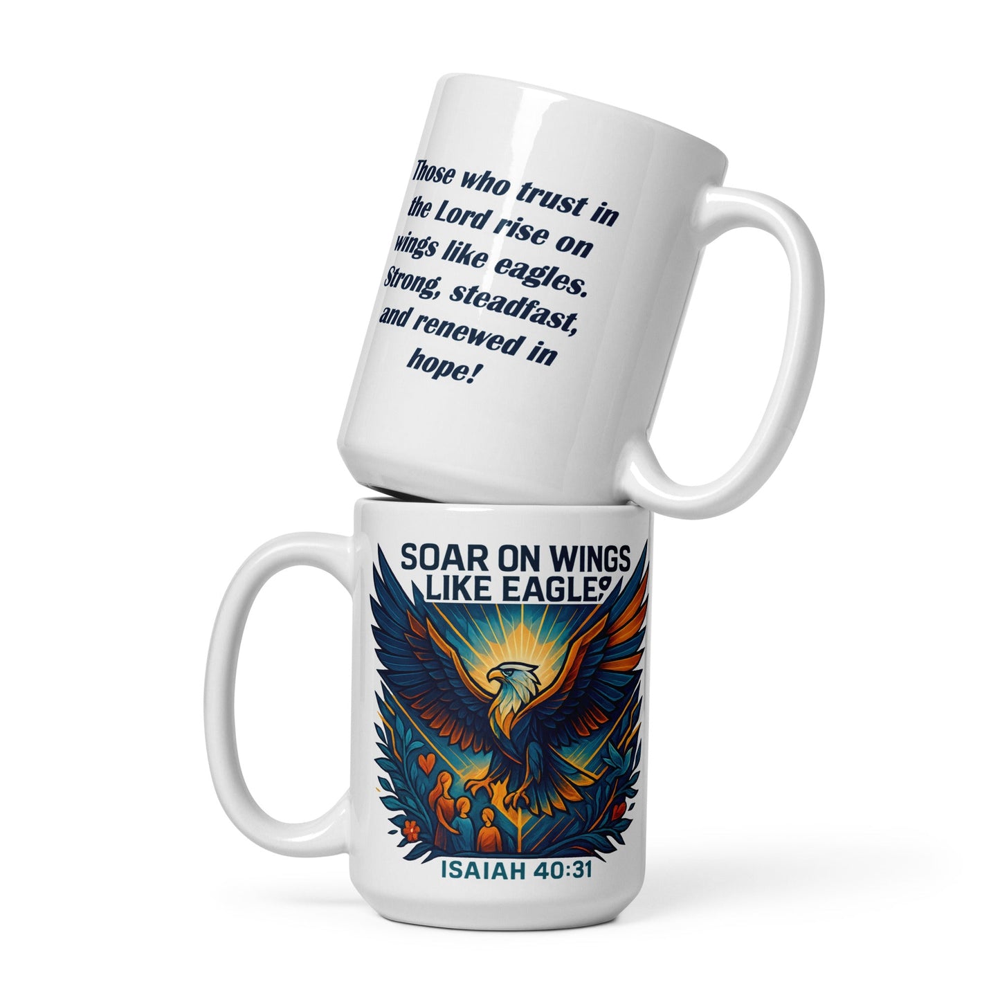 Soar on Wings Like Eagles Mug – Isaiah 40:31 Design - WPiF