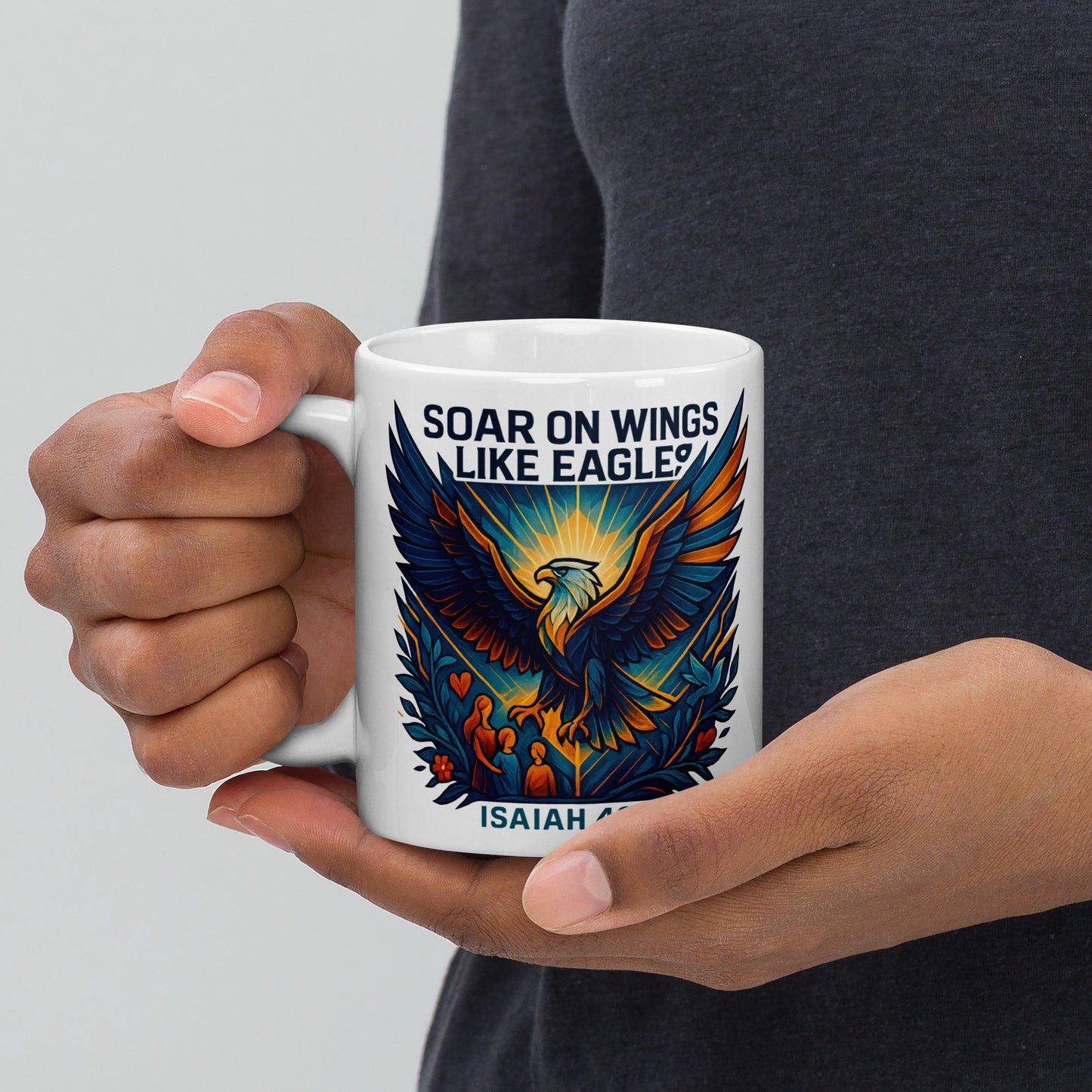 Soar on Wings Like Eagles Mug – Isaiah 40:31 Design - WPiF
