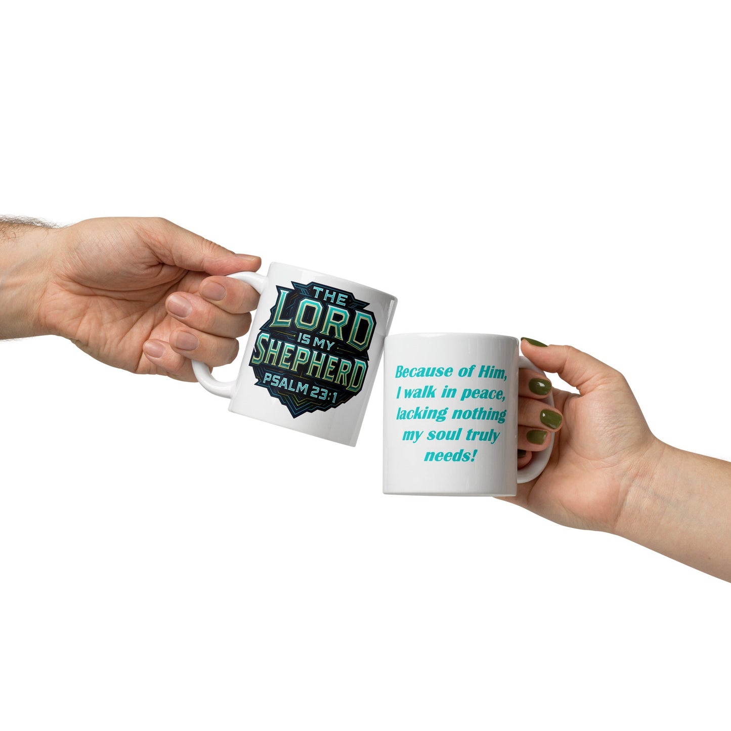 The Lord Is My Shepherd Mug – Psalm 23:1 Faith Design - WPiF