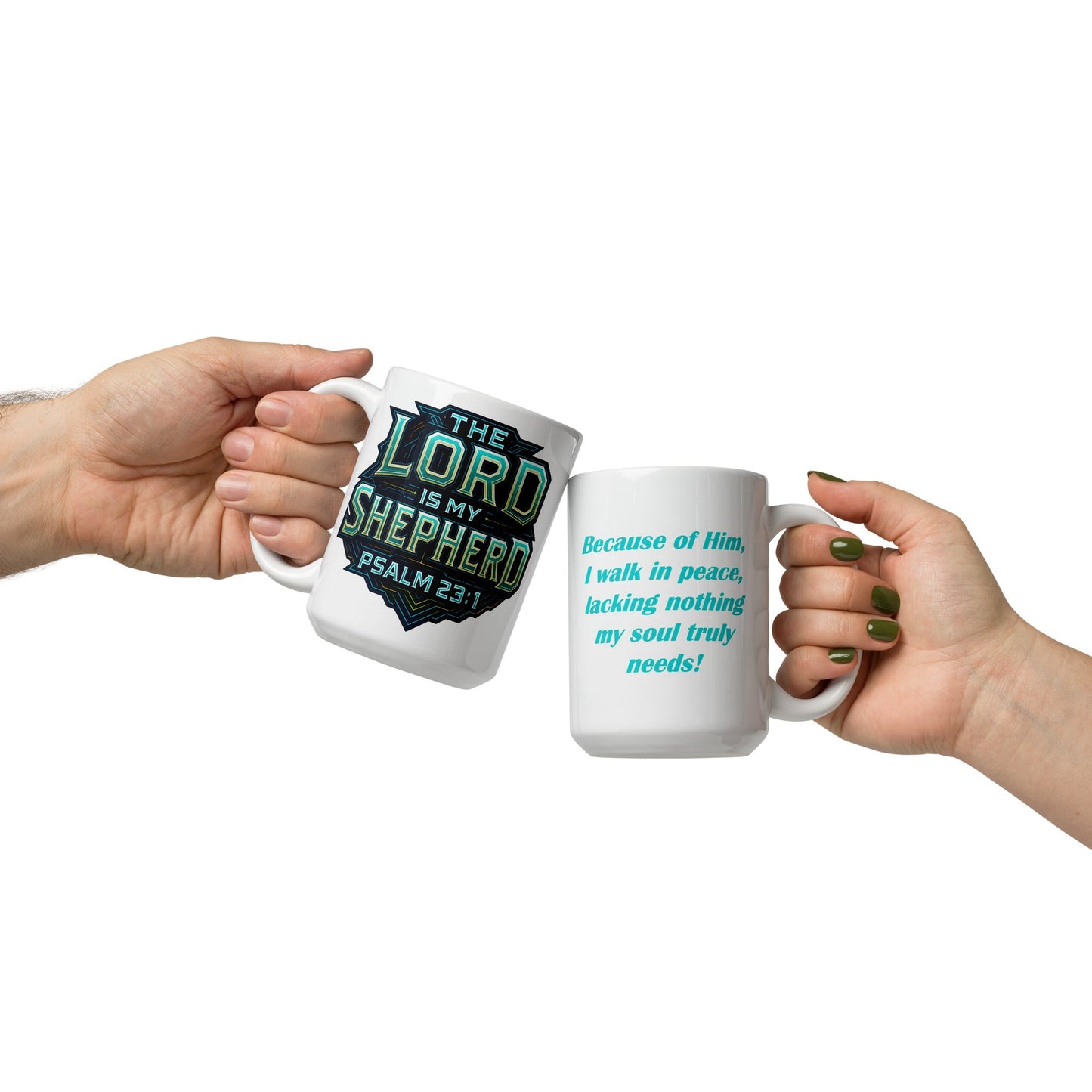 The Lord Is My Shepherd Mug – Psalm 23:1 Faith Design - WPiF