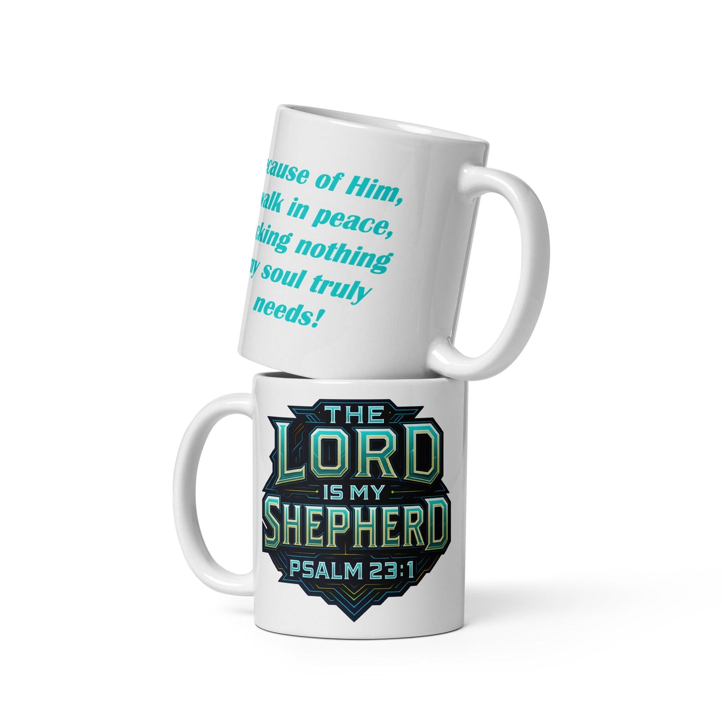 The Lord Is My Shepherd Mug – Psalm 23:1 Faith Design - WPiF