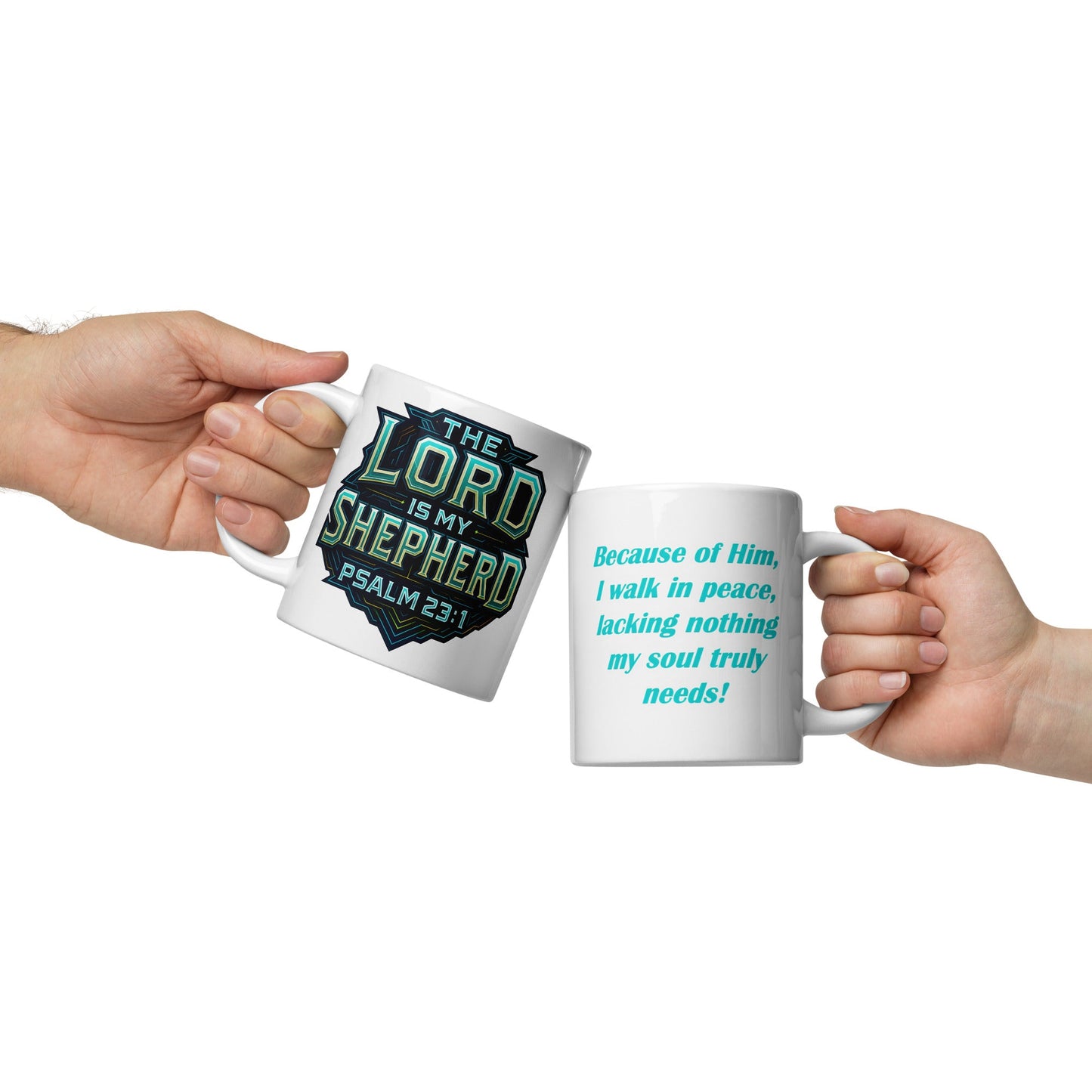 The Lord Is My Shepherd Mug – Psalm 23:1 Faith Design - WPiF