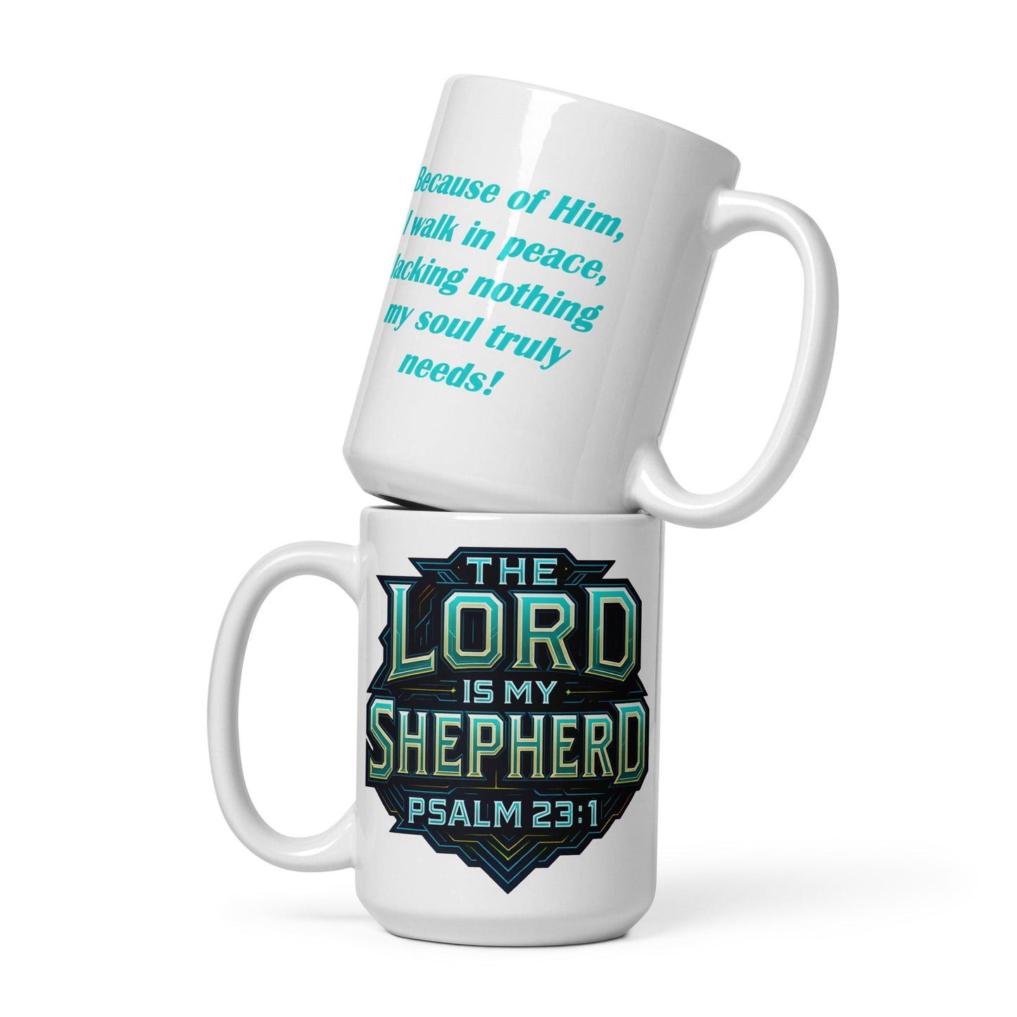 The Lord Is My Shepherd Mug – Psalm 23:1 Faith Design - WPiF