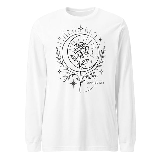 Daniel 12:3 Unisex White Christian Long Sleeve Those Who Shine - WPiF