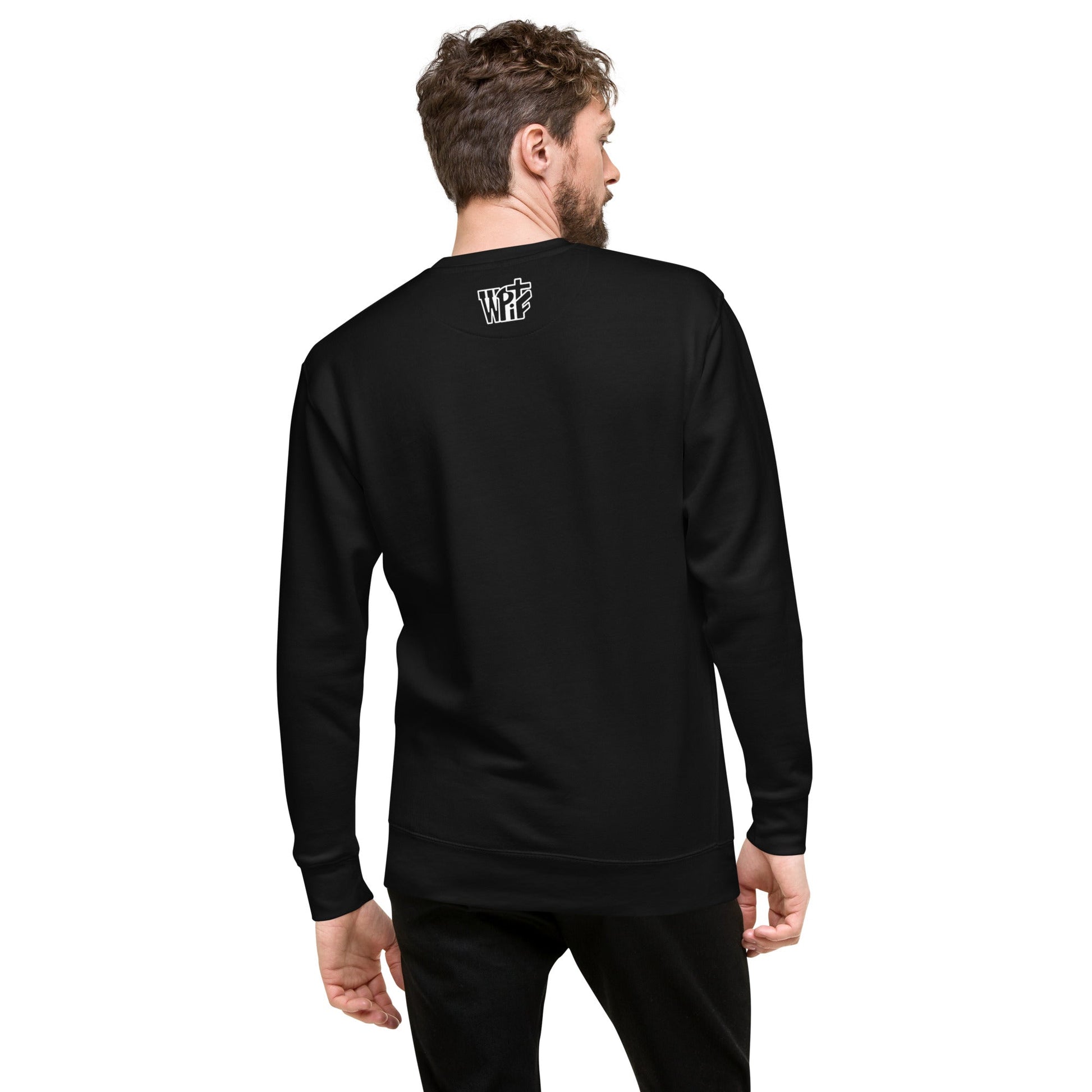 James 1:12 Unisex Black Christian Sweater Crown of Life Design - WPiF