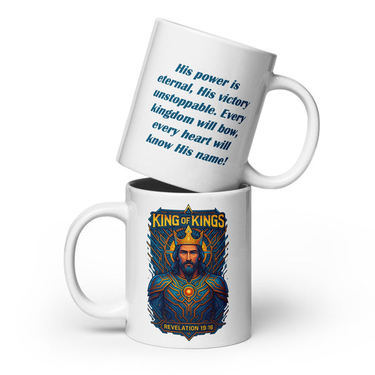 King of Kings Mug – Revelation 19:16 Inspired Design - WPiF