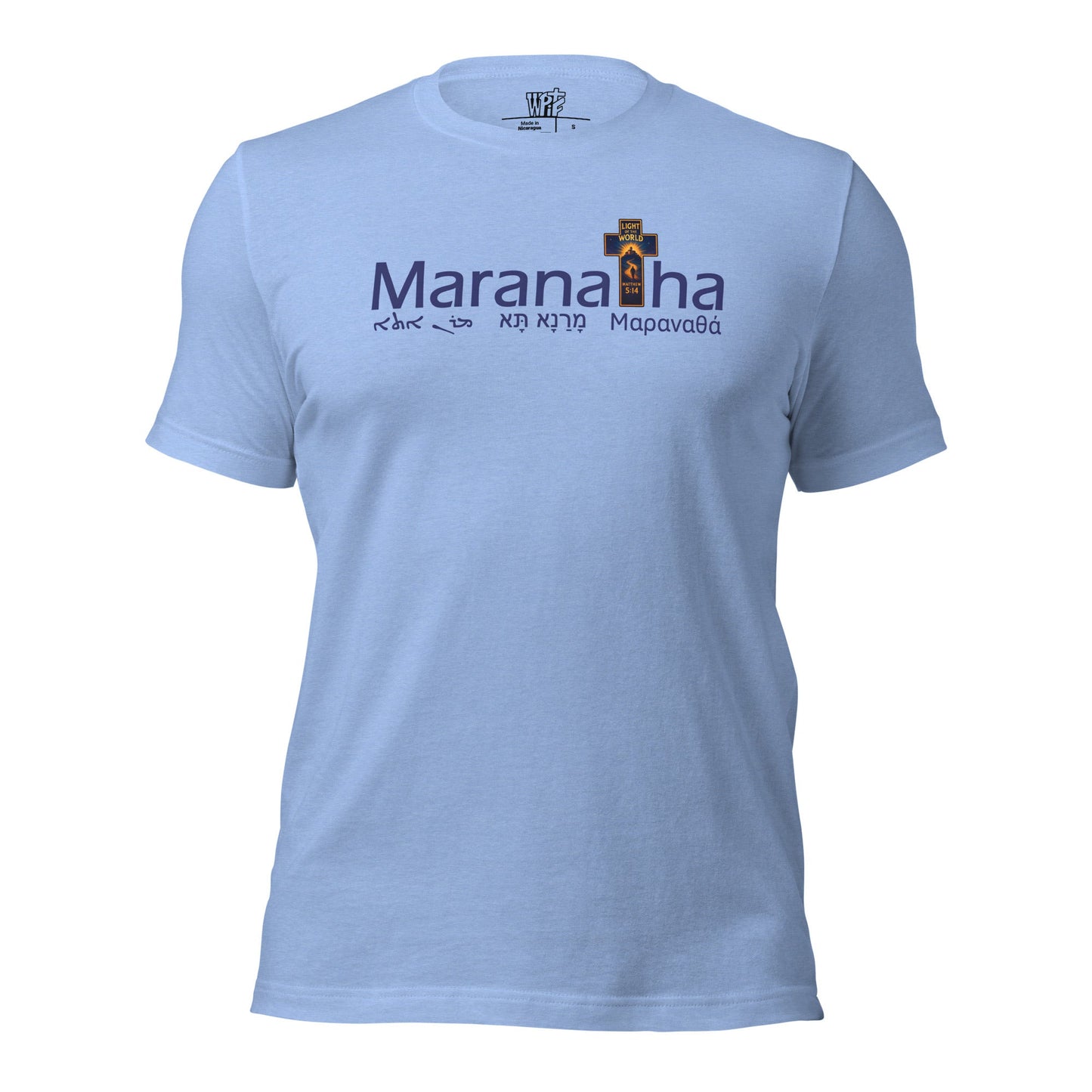 Maranatha Cross Faith - Based T-Shirt Light of the World - WPiF