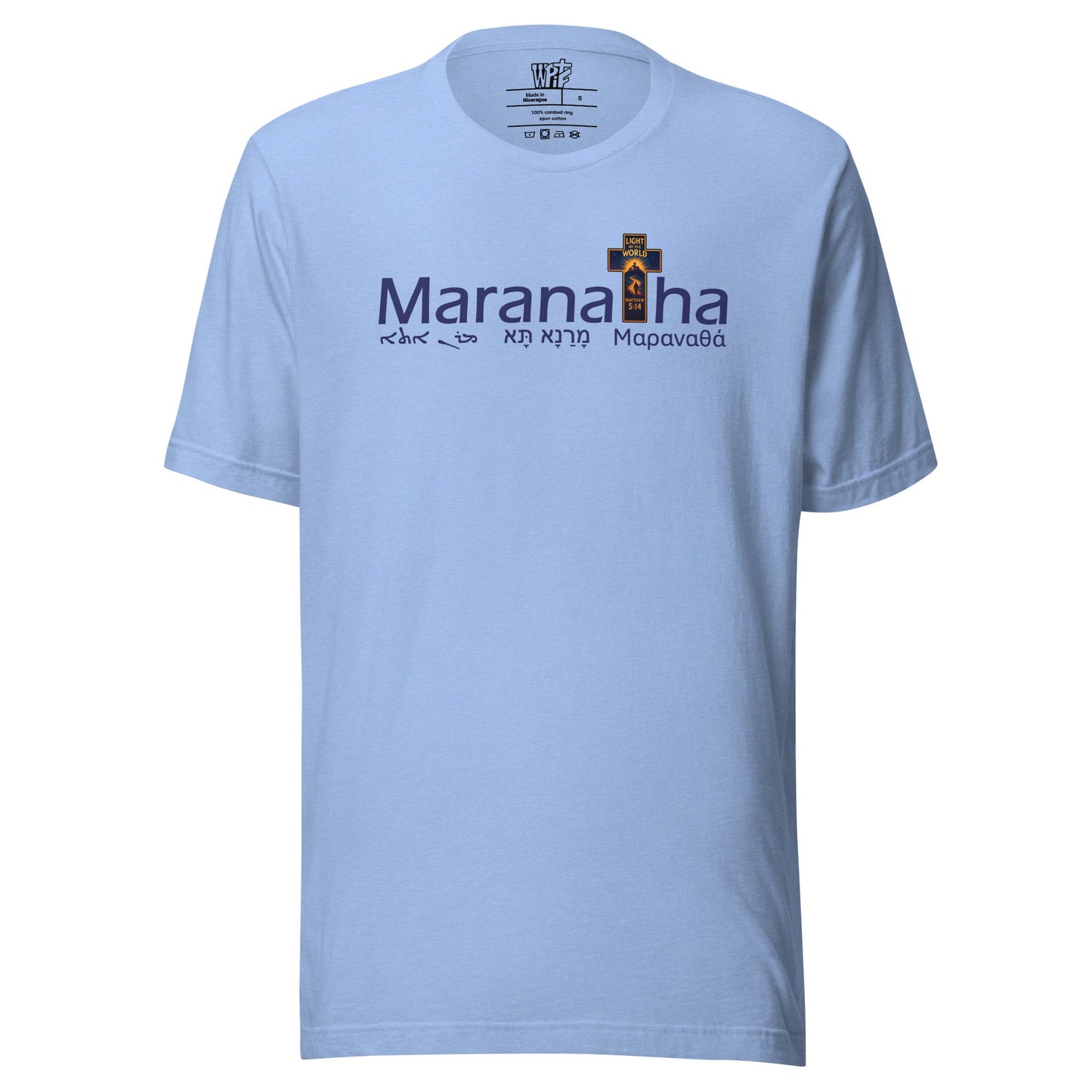 Maranatha Cross Faith - Based T-Shirt Light of the World - WPiF