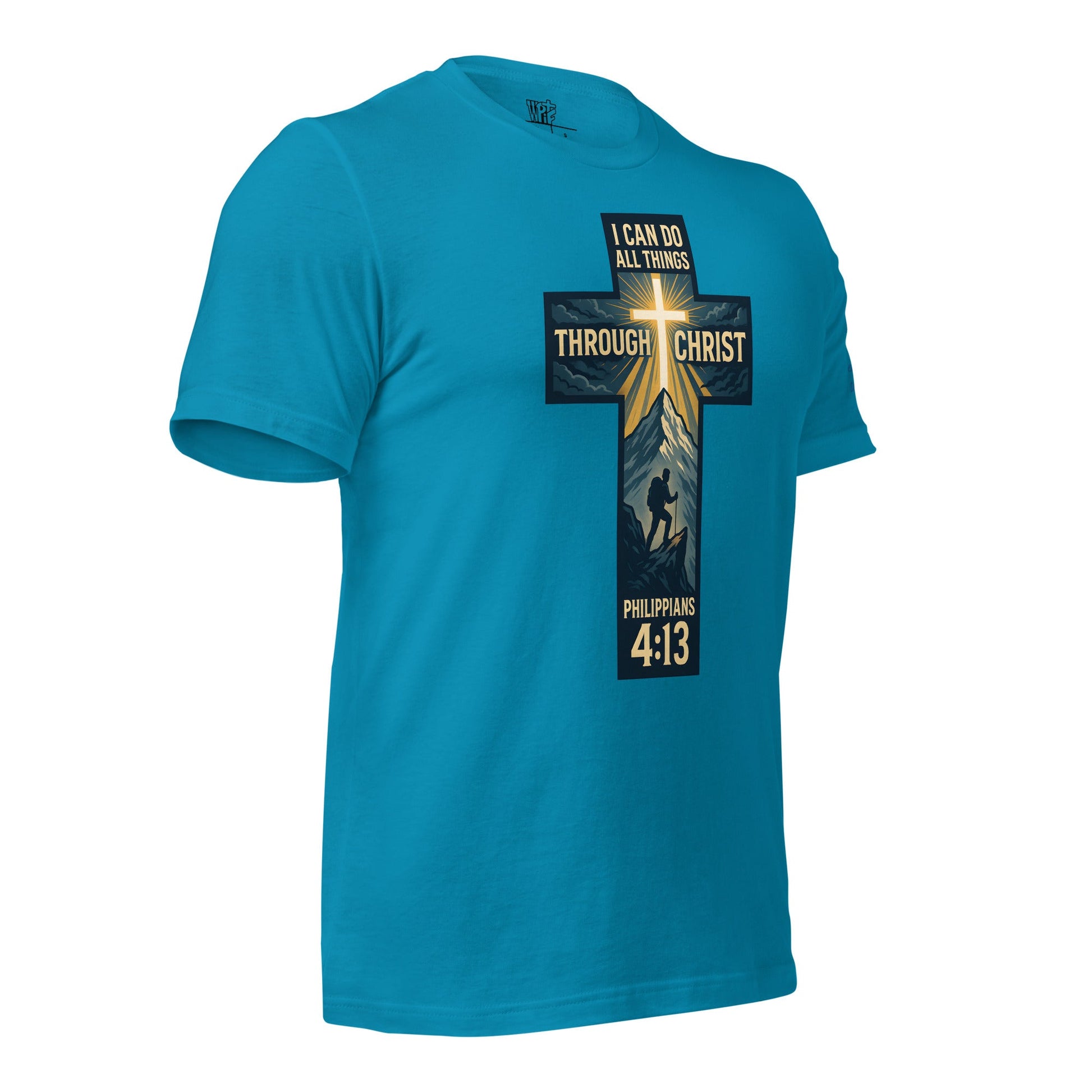 Philippians 4:13 Unisex Black Christian T-Shirt I Can Do All Things - WPiF