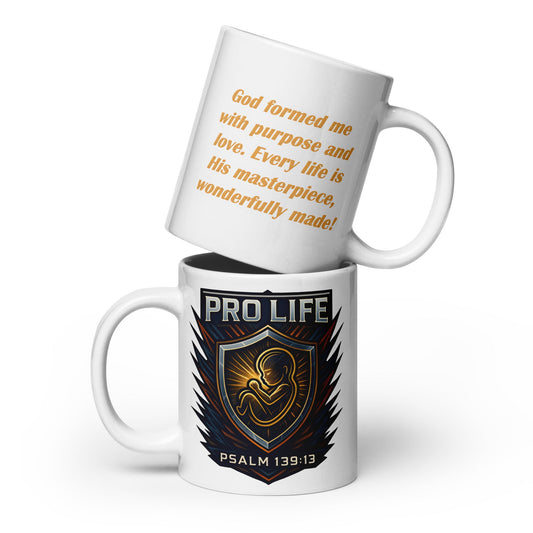 Pro Life Mug – Psalm 139:13 Wonderfully Made Design - WPiF