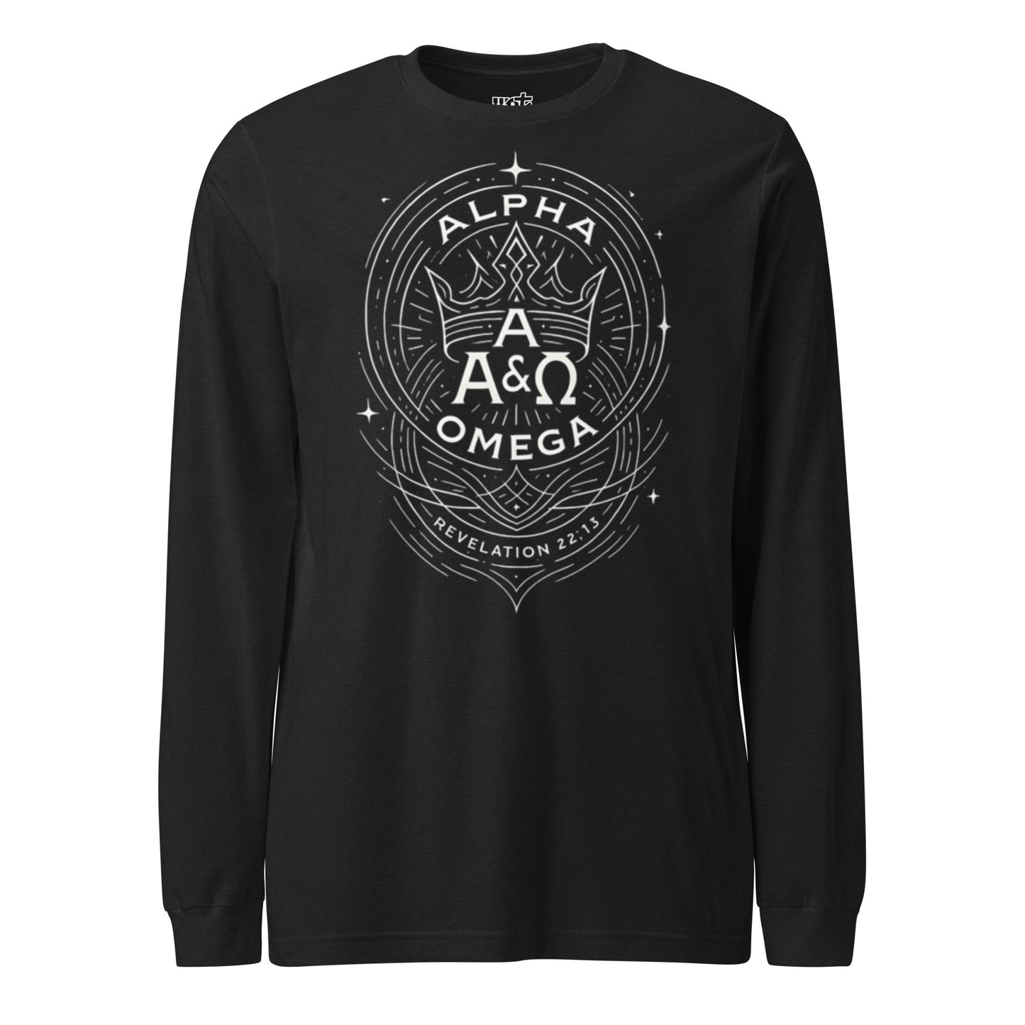 Revelation 22:13 Unisex Black Christian Long Sleeve Unique Faith Design - WPiF
