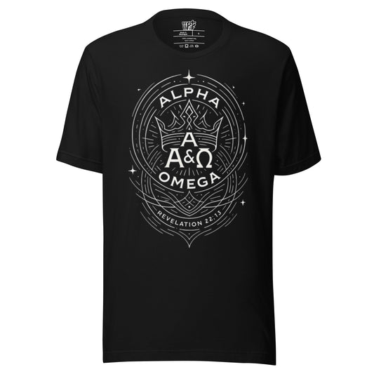 Revelation 22:13 Unisex Black Christian T Shirt Unique Faith Design - WPiF
